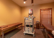 Spinal decompression therapy room and equipment at Thomas Chiropractic and Spinal Decompression in Stephenville, TX